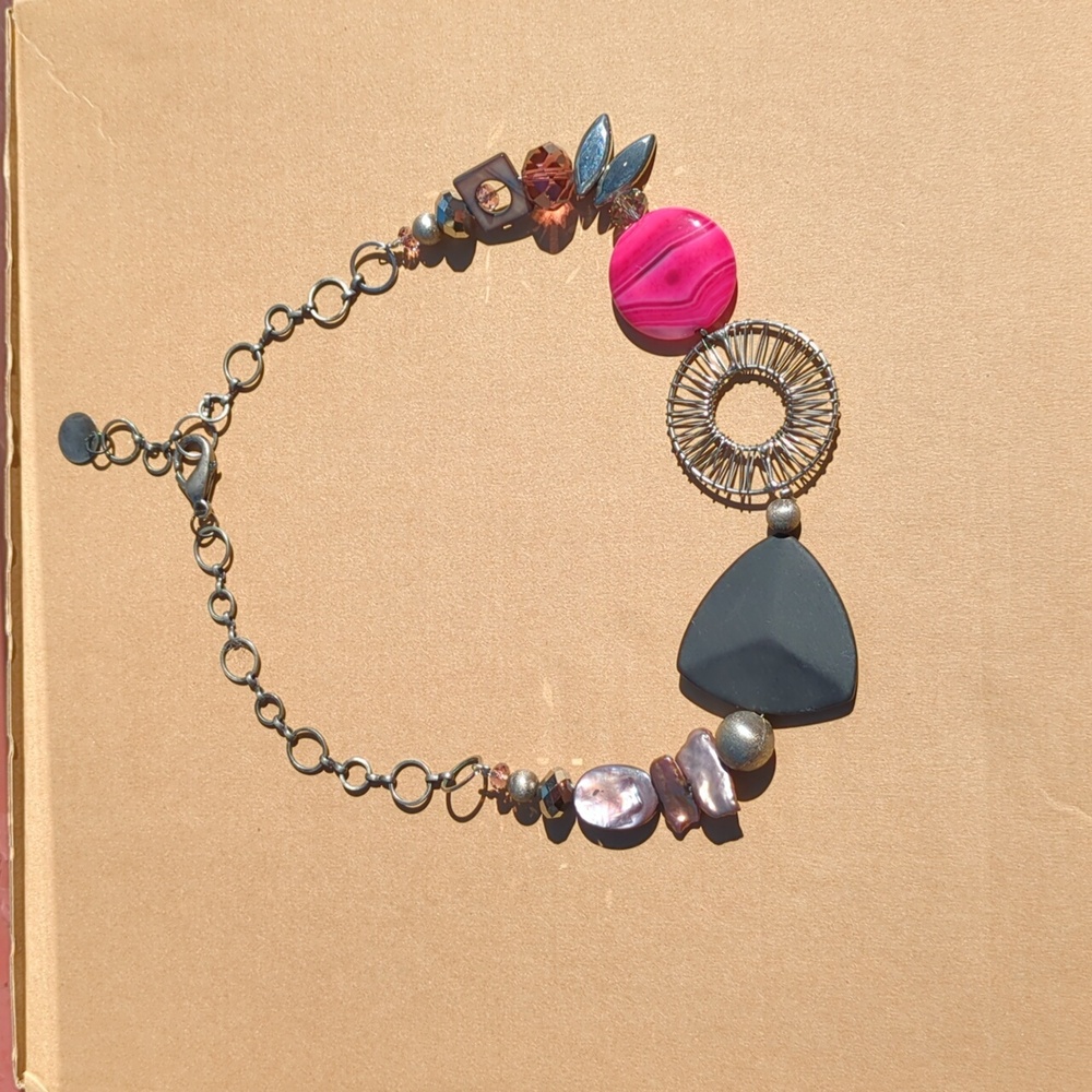 Vintage 2010s  Bejeweled Statement Necklace
